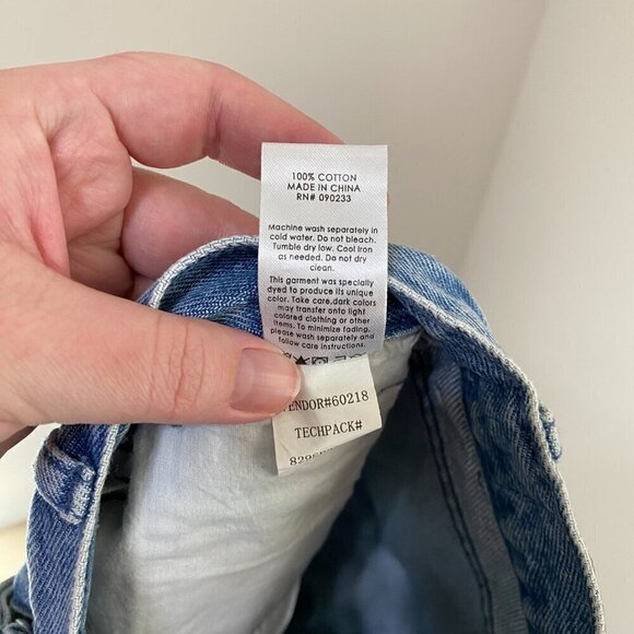 Pacsun Women's Dad Shorts Medium Wash size 26 NWOT - Picture 7 of 8